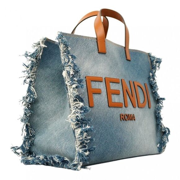 Fendi Denim Blue Tote Bags - Picture 2 of 9
